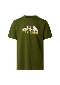 Koszulka męska The North Face Mountain Line 0A8GUXBRI1 - zielona ze sklepu streetstyle24.pl w kategorii T-shirty męskie - zdjęcie 189188851