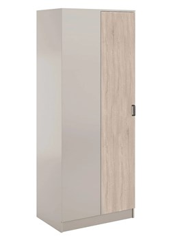 Narożna szafa uchylna w kolorze kaszmir + dąb sonoma - Axelor ze sklepu Edinos.pl w kategorii Szafy - zdjęcie 189188881