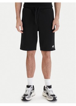 Alpha Industries Szorty sportowe Basic 156367 Czarny Regular Fit ze sklepu MODIVO w kategorii Spodenki męskie - zdjęcie 189191191