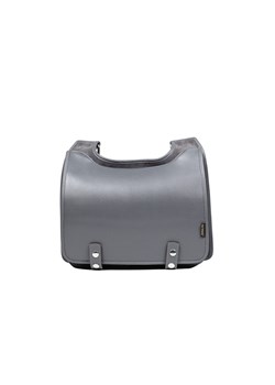 popielata torba skórzana Bookcase na ramię listonoszka popielata ze sklepu Słoń Torbalski w kategorii Listonoszki - zdjęcie 189191882