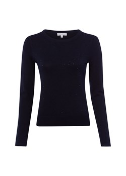 Marie Lund Sweter damski z dzianiny Kobiety Sztuczne włókno granatowy jednolity ze sklepu vangraaf w kategorii Swetry damskie - zdjęcie 189192004