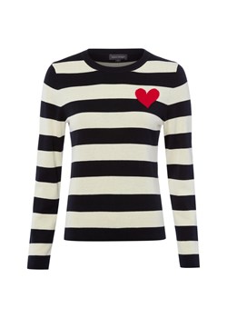 Franco Callegari Sweter damski z dzianiny Kobiety Bawełna (100%) granatowy w paski ze sklepu vangraaf w kategorii Swetry damskie - zdjęcie 189192011