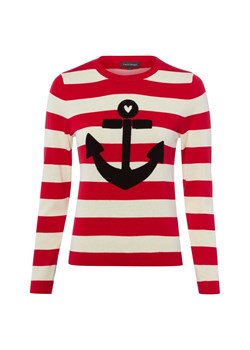 Franco Callegari Sweter damski z dzianiny Kobiety Bawełna (100%) czerwony w paski ze sklepu vangraaf w kategorii Swetry damskie - zdjęcie 189192012