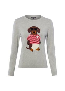 Franco Callegari Sweter damski z dzianiny Kobiety Bawełna (100%) szary nadruk ze sklepu vangraaf w kategorii Swetry damskie - zdjęcie 189192013