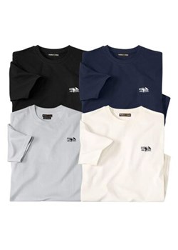 Zestaw 4 bawełnianych koszulek  Atlas ze sklepu Atlas For Men w kategorii T-shirty męskie - zdjęcie 189192072