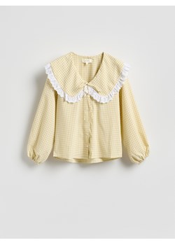 Reserved - Koszula z ozdobnym kołnierzem - wielobarwny ze sklepu Reserved w kategorii Bluzki damskie - zdjęcie 189192270