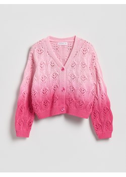 Reserved - Kardigan z efektem ombre - pastelowy róż ze sklepu Reserved w kategorii Swetry dziewczęce - zdjęcie 189192474