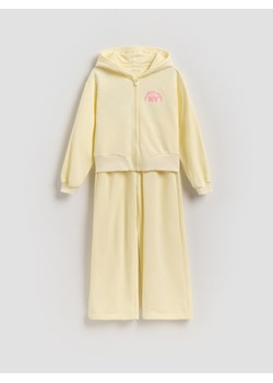Reserved - Bawełniany komplet - jasnożółty ze sklepu Reserved w kategorii Bluzy dziewczęce - zdjęcie 189192490