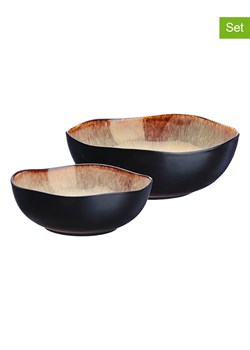 Björn Salaterki (2 szt.) "Iris" w kolorze brązowym ze sklepu Limango Polska w kategorii Misy i tace dekoracyjne - zdjęcie 189195411