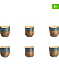 Björn Kubki (6 szt.) "Island" w kolorze oliwkowo-niebieskim - 150 ml ze sklepu Limango Polska w kategorii Kubki - zdjęcie 189195443