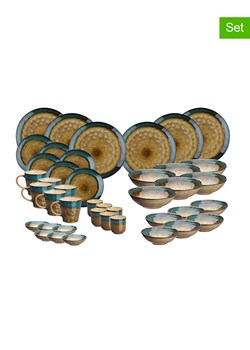 Björn 42-częściowy zestaw "Island" w kolorze oliwkowo-niebieskim ze sklepu Limango Polska w kategorii Naczynia - zdjęcie 189195471