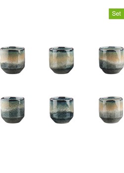 Björn Kubki (6 szt.) "Genesis" w kolorze szaro-beżowym - 150 ml ze sklepu Limango Polska w kategorii Kubki - zdjęcie 189195734