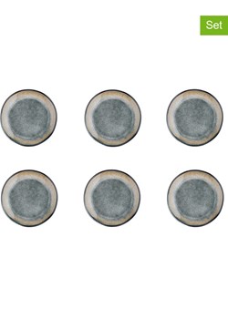 Björn Talerzyki deserowe (6 szt.) "Genesis" w kolorze szaro-beżowym - Ø 20,5 cm ze sklepu Limango Polska w kategorii Naczynia - zdjęcie 189195754