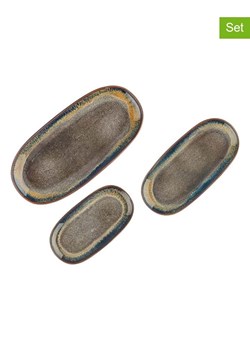 Björn Półmiski (3 szt.) "Genesis" w kolorze jasnobrązowym ze sklepu Limango Polska w kategorii Misy i tace dekoracyjne - zdjęcie 189195991