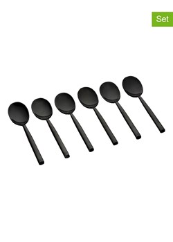 Björn Łyżeczki (6 szt.) "Nils" w kolorze czarnym do kawy - dł. 12 cm ze sklepu Limango Polska w kategorii Sztućce - zdjęcie 189196762