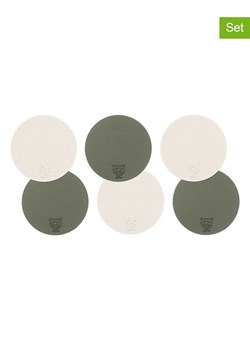 Björn Dwustronne podstawki (6 szt.) w kolorze kremowo-zielonym - Ø 10 cm ze sklepu Limango Polska w kategorii Akcesoria kuchenne - zdjęcie 189197353