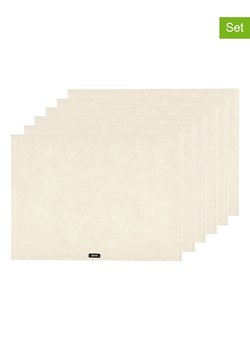 Björn Podkładki (6 szt.) w kolorze kremowym - 45 x 33 cm ze sklepu Limango Polska w kategorii Podkładki na stół - zdjęcie 189197453