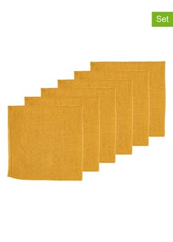 Björn Serwetki (6 szt.) w kolorze musztardowym - 40 x 40 cm ze sklepu Limango Polska w kategorii Akcesoria kuchenne - zdjęcie 189197543