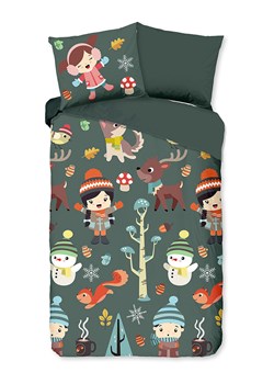 Good Morning Komplet pościeli "Fun" w kolorze oliwkowym ze wzorem ze sklepu Limango Polska w kategorii Pościel dziecięca - zdjęcie 189198731