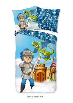 Good Morning Komplet pościeli "Knight" w kolorze niebieskim ze wzorem ze sklepu Limango Polska w kategorii Pościel dziecięca - zdjęcie 189198743