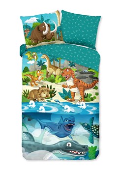 Good Morning Komplet pościeli w kolorze turkusowym ze wzorem ze sklepu Limango Polska w kategorii Pościel dziecięca - zdjęcie 189198753