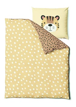 Good Morning Komplet pościeli renforcé "Tiger" w kolorze żółto-jasnobrązowym ze sklepu Limango Polska w kategorii Pościel dziecięca - zdjęcie 189198770