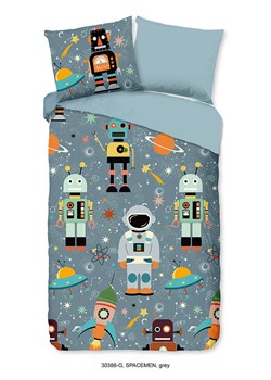 Good Morning Komplet pościeli "Spacemen" w kolorze szarym ze sklepu Limango Polska w kategorii Pościel dziecięca - zdjęcie 189198782