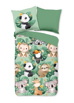 Good Morning Komplet pościeli "Momo" w kolorze zielonym ze wzorem ze sklepu Limango Polska w kategorii Pościel dziecięca - zdjęcie 189198801