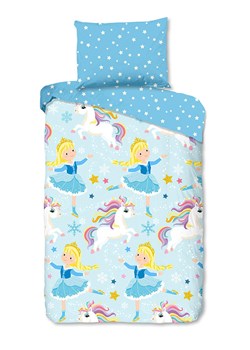 Good Morning Komplet pościeli flanelowej w kolorze niebieskim ze sklepu Limango Polska w kategorii Pościel dziecięca - zdjęcie 189198832