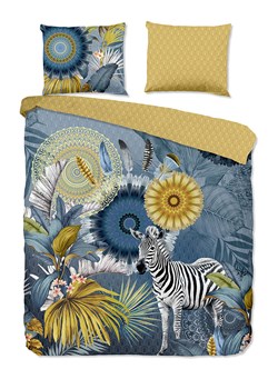 Hip Komplet pościeli satynowej "Laska" w kolorze żółto-niebieskim ze sklepu Limango Polska w kategorii Pościele - zdjęcie 189199181