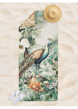 Good Morning Ręcznik plażowy "Descanso" w kolorze kremowo-zielonym ze sklepu Limango Polska w kategorii Ręczniki - zdjęcie 189199523