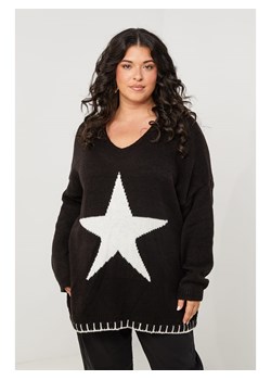 Curvy Lady Sweter w kolorze czarnym ze sklepu Limango Polska w kategorii Swetry damskie - zdjęcie 189199842