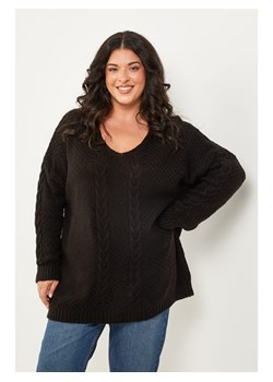 Curvy Lady Sweter w kolorze czarnym ze sklepu Limango Polska w kategorii Swetry damskie - zdjęcie 189199862
