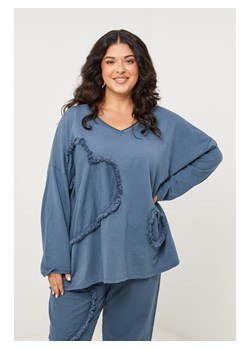 Curvy Lady Koszulka w kolorze niebieskim ze sklepu Limango Polska w kategorii Bluzki damskie - zdjęcie 189200072
