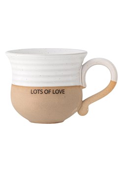 Bloomingville Kubek "Claire" w kolorze biało-beżowym - 450 ml ze sklepu Limango Polska w kategorii Naczynia - zdjęcie 189201714