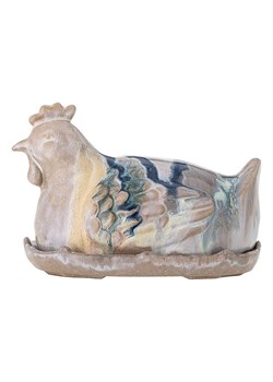 Bloomingville Maselniczka "Heni" w kolorze beżowo-granatowym - 19 x 13 x 13 cm ze sklepu Limango Polska w kategorii Naczynia - zdjęcie 189201923