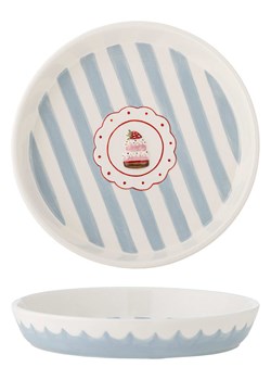 Bloomingville Półmisek "Lively" w kolorze biało-błękitnym - Ø 20,5 cm ze sklepu Limango Polska w kategorii Misy i tace dekoracyjne - zdjęcie 189202011