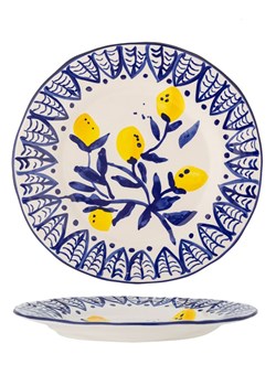 Bloomingville Talerz obiadowy "Maxima" w kolorze niebiesko-żółtym - Ø 27 cm ze sklepu Limango Polska w kategorii Naczynia - zdjęcie 189202104