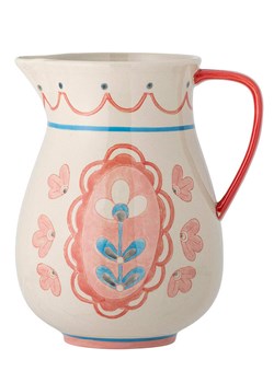 Bloomingville Dzbanek "Odina" w kolorze jasnoróżowo-białym - wys. 24 x Ø 17 cm ze sklepu Limango Polska w kategorii Naczynia - zdjęcie 189202193