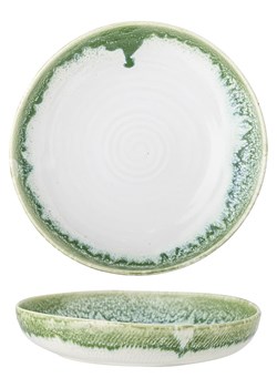 Bloomingville Półmisek "Prim" w kolorze kremowo-zielonym - Ø 25 cm ze sklepu Limango Polska w kategorii Misy i tace dekoracyjne - zdjęcie 189202274