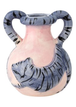 Bloomingville Świecznik "Ryker" w kolorze jasnoróżowo-niebieskim - 8 x 10 x 8 cm ze sklepu Limango Polska w kategorii Świeczniki - zdjęcie 189202370