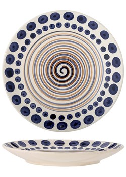 Bloomingville Talerz obiadowy "Shama" w kolorze niebiesko-pomarańczowym - Ø 27 cm ze sklepu Limango Polska w kategorii Naczynia - zdjęcie 189202501