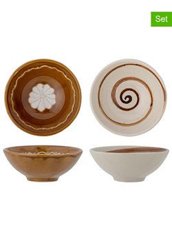 Bloomingville Miski (2 szt.) "Heikki" w kolorze biało-brązowym - Ø 12 cm ze sklepu Limango Polska w kategorii Naczynia - zdjęcie 189202793