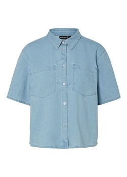 Pieces Koszulka "Tula" w kolorze błękitnym ze sklepu Limango Polska w kategorii Bluzki damskie - zdjęcie 189205460