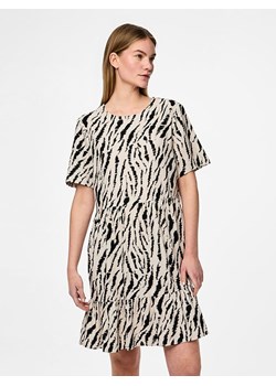 Pieces Sukienka "Arlem" w kolorze beżowo-czarnym ze sklepu Limango Polska w kategorii Sukienki - zdjęcie 189205474