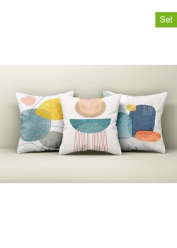 Allure Poszewki (3 szt.) w kolorze biało-żółto-niebieskim na poduszkę ze sklepu Limango Polska w kategorii Poduszki dekoracyjne - zdjęcie 189205701