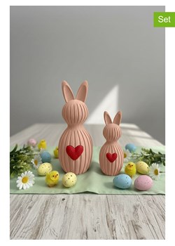 Allure Figurki dekoracyjne (2 szt.) w kolorze jasnoróżowym ze sklepu Limango Polska w kategorii Dekoracje - zdjęcie 189205884