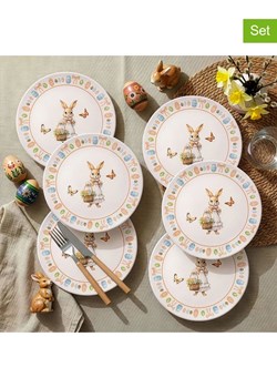 Allure Talerze obiadowe (6 szt.) w kolorze białym ze wzorem - Ø 25,5 cm ze sklepu Limango Polska w kategorii Naczynia - zdjęcie 189205934