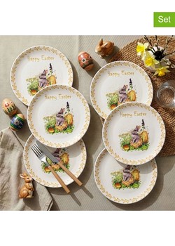 Allure Talerze obiadowe (6 szt.) w kolorze biało-pomarańczowym - Ø 25,5 cm ze sklepu Limango Polska w kategorii Naczynia - zdjęcie 189206011