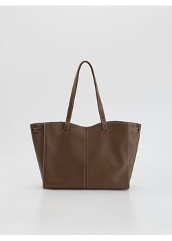 Reserved - Torebka shopper - beżowy ze sklepu Reserved w kategorii Torebki damskie - zdjęcie 189207311